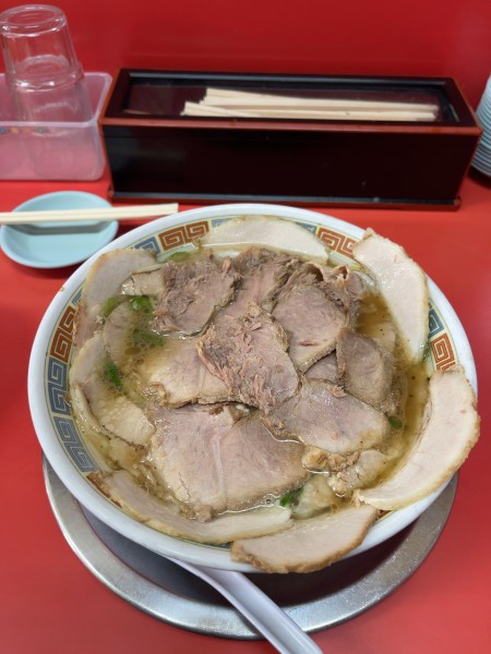 「チャーシューメン半バラ（1150円）」@もっこす 工場店の写真