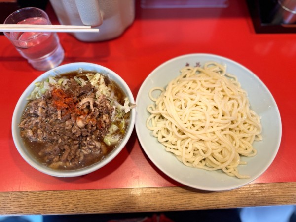 「チャシューやさいつけそば(小鉢)  1250円」@丸長 目白店の写真