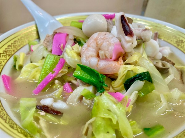 「アサヒスーパードライ → 特製ちゃんぽん」@グラバー亭の写真