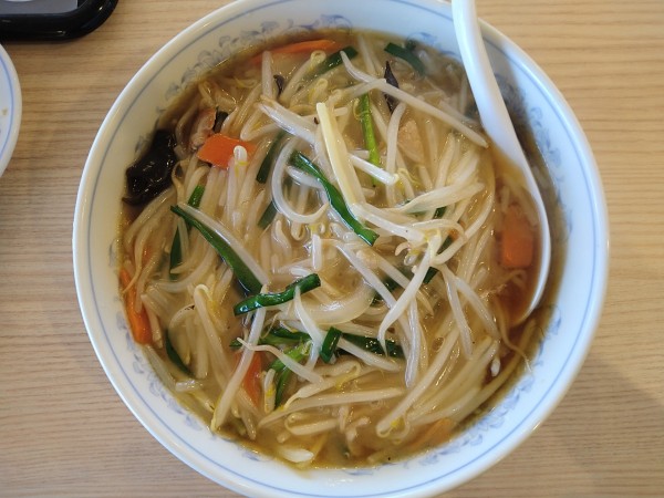 「もやしラーメン（1.5玉）」@ぎょうざの満洲 伊勢崎西部モール店の写真