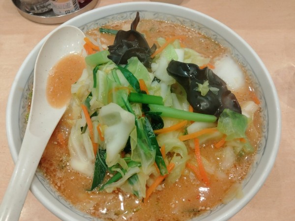 「野菜ラーメン（ハイブレンド味噌）＋半チャーハン」@麺工房 男爵 市川本店の写真