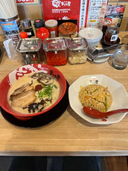 「牛じゃんラーメン+半チャーハンセット」@ラーメンまこと屋 福生店の写真