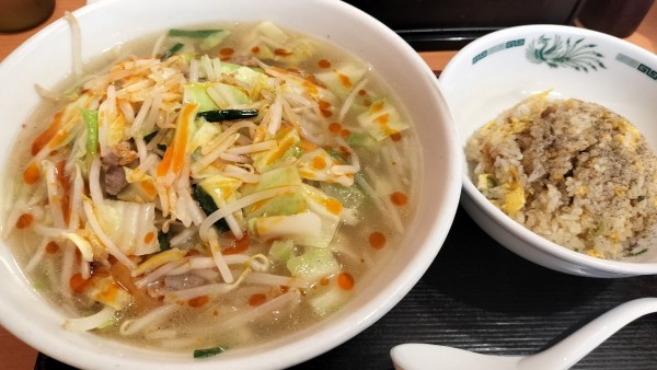 「タンメン」@日高屋 新橋駅前店の写真