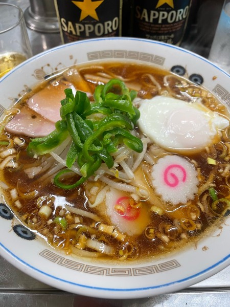 「五目そば 半熟卵変更」@中華そば みたかの写真