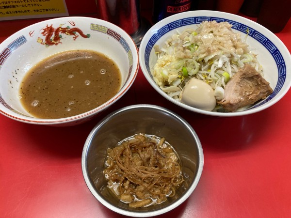 「つけ麺¥1000+旨こくあぶ¥100(現金)」@ジャンプの写真