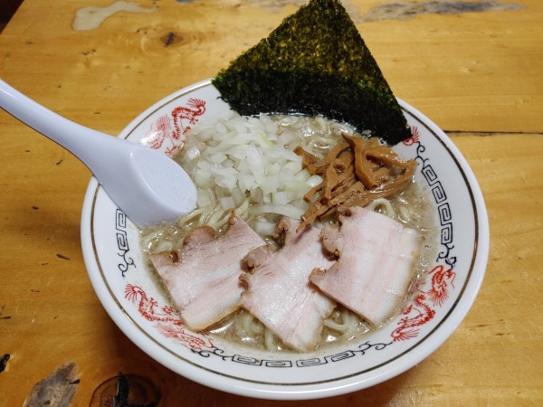 「背脂煮干中華　和え玉　800+200円」@福島屋の写真