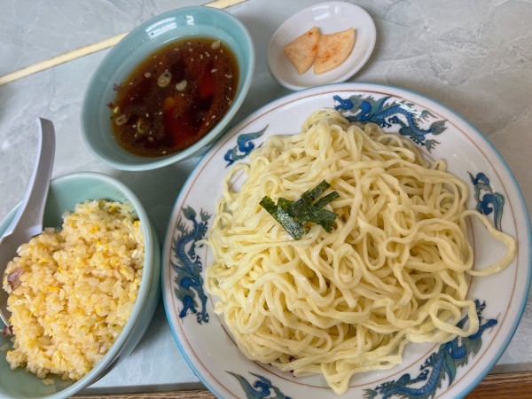 「半チャンつけ麺」@丸長 宮原店の写真