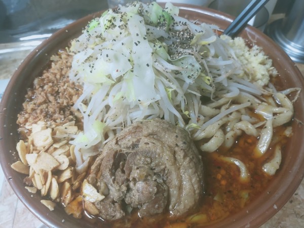 「男は辛いよ・大２（麺硬め・にんにく少な目）」@自家製麺 まさき（非乳化） 2号店の写真