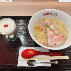 宍道湖しじみ中華蕎麦＋杏仁豆腐