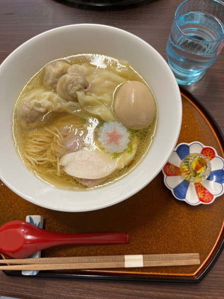 「ワンタン麺(塩)」@中華そば 麺ノ花の写真