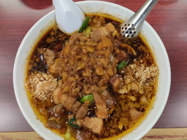 「スタ満そば 別皿麻婆 小ライス」@元祖スタミナ満点らーめん すず鬼の写真