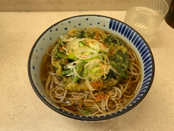 「春菊天そば 480円」@どん亭 成増店の写真