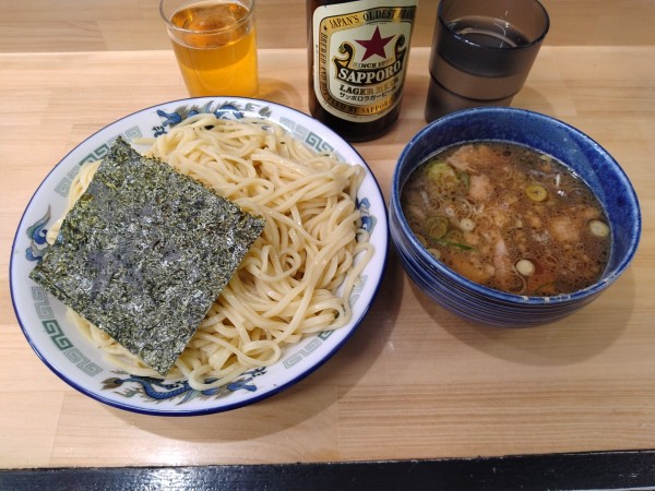 「つけめん(並)¥900+赤星¥600+ザーサイ¥150-」@つけそば 担担麺 航龍の写真