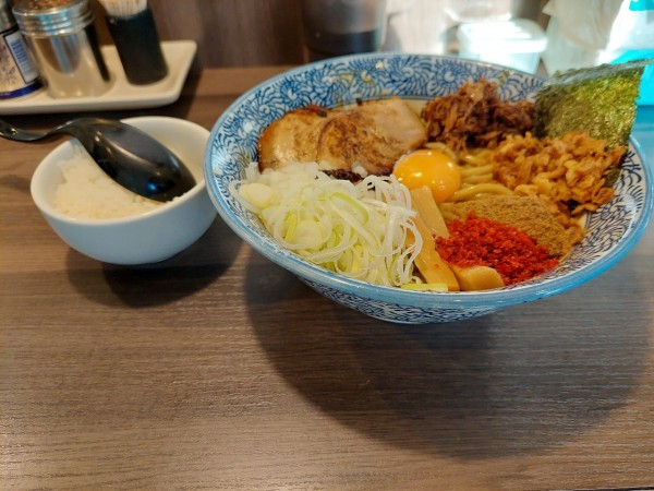 「カレーまぜそば＋小ライス」@狼煙 〜NOROSHI〜の写真