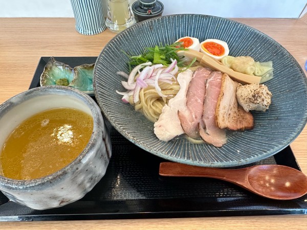 「特製しじみ昆布水つけ麺 塩」@横浜淡麗らぁ麺 川上の写真