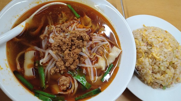 「台湾刀削麺、チャーハンセット」@台湾料理 祥瑞 昭島店の写真