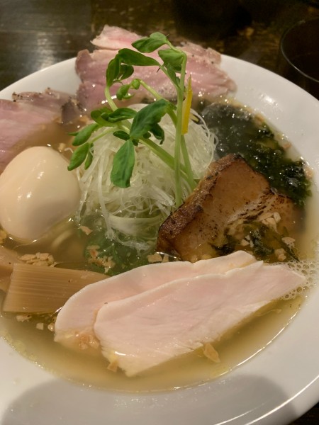 「貝だしそば」@麺屋甚八 飾磨店の写真