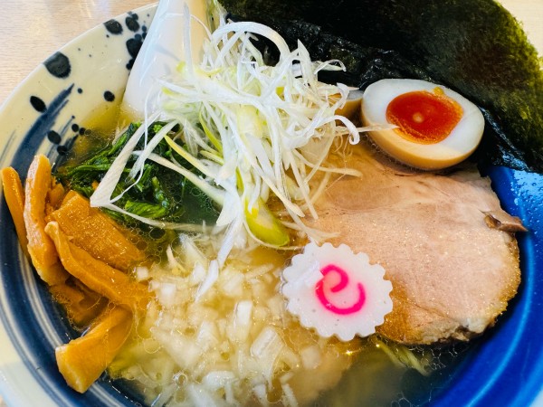 「特製塩そば&ビール」@らぁ麺 しお喜の写真