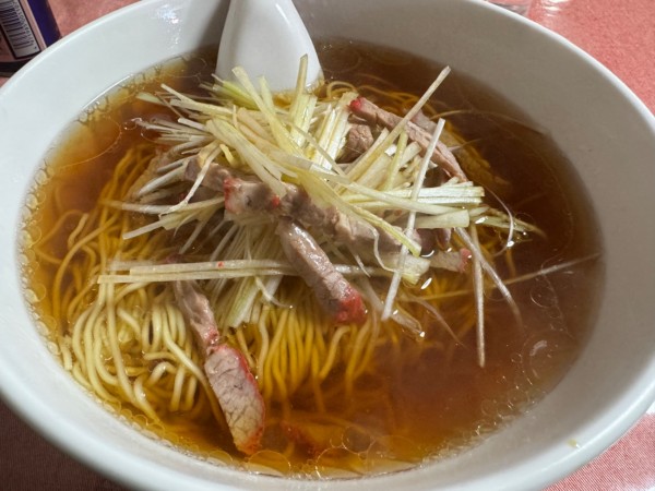 「ねぎラーメン定食」@岩手屋の写真