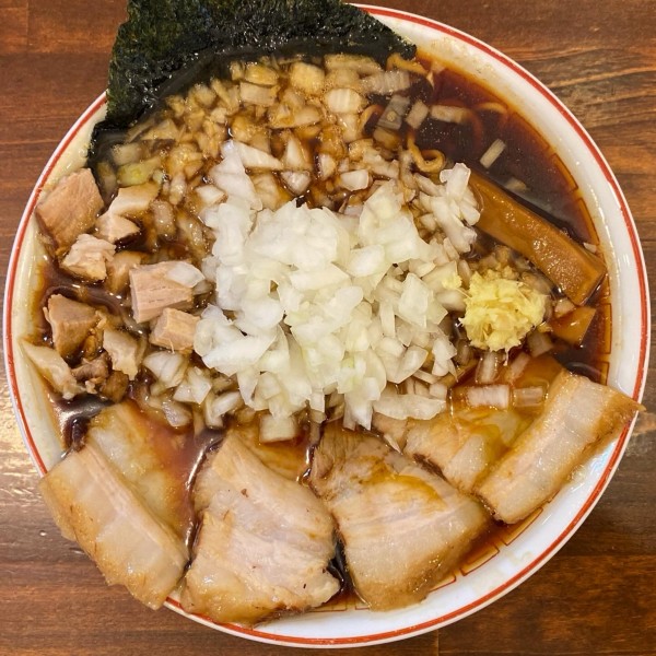 「チャーシューめん（こいめ）¥1,100 薬味増し（玉ねぎ）¥10」@柏 濃麺や 39名の写真