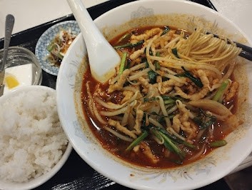 「ランチ 細切り豚肉入酸辣湯麺セット(800)」@四川名菜料理 四川陳麻婆の写真