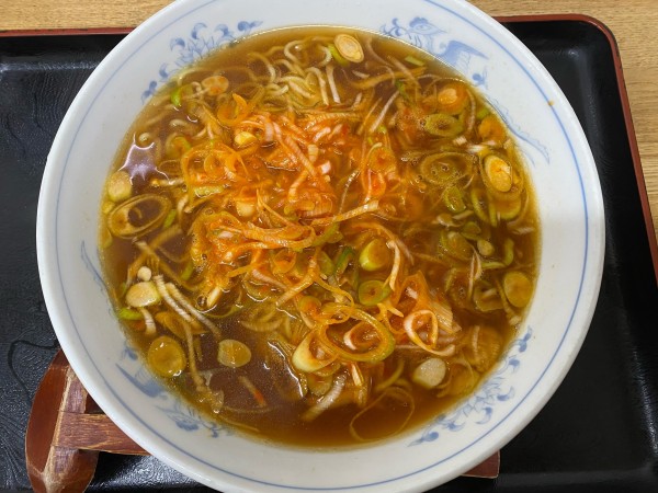 「ねぎラーメン　700円」@喜楽の写真