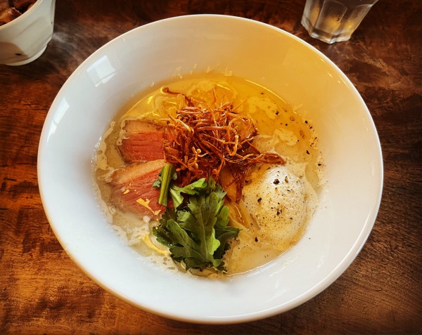 「限定　栗のスープそば」@Pizza zuccheroの写真