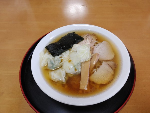 「ラーメン　ワンタン３個　　750+130円」@生江食堂の写真