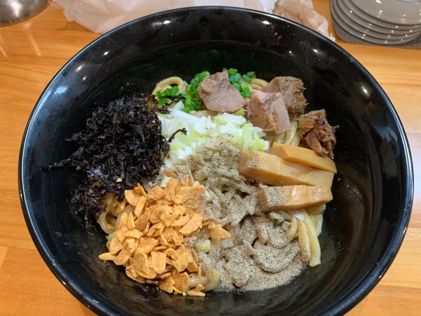 「まぜそば」@つけめん・らーめん活龍 荒川沖店の写真