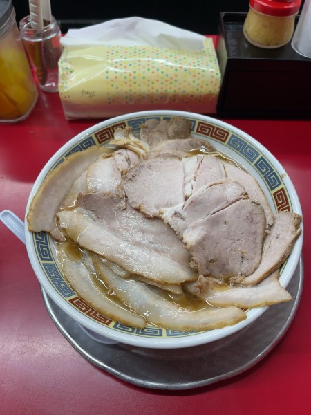 「チャーシューメン半バラ（1150円）」@もっこす 高速長田店の写真