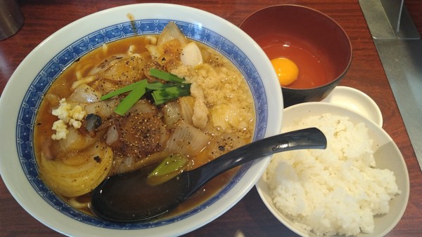 「スタミナ中華セット」@中華そば たた味の写真