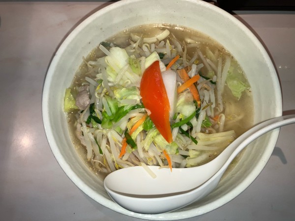 「タンメン塩(大盛) 850円」@湯麺 大八の写真