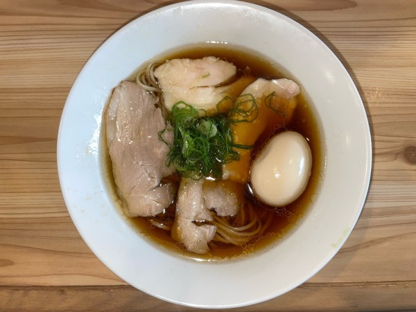 「鶏そば(¥800) 煮玉子(¥120)」@麺処 鶏谷の写真