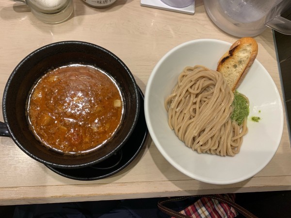 「海老トマトつけ麺」@つけ麺 五ノ神製作所 名古屋驛麺通り店の写真