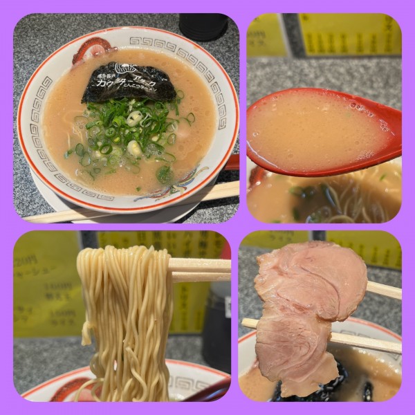 「とんこつラーメン¥770+替え玉¥160」@カウンターアタックの写真