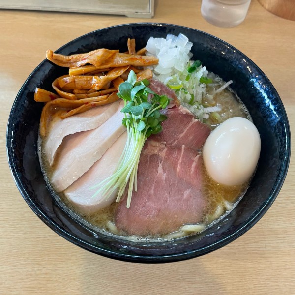 「鶏そば+特製トッピング+和え玉 ￥880+￥350+￥280」@つけ麺 いな月の写真