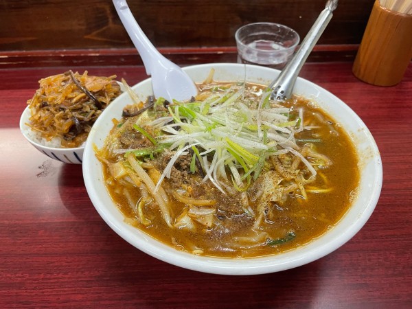「節味噌ソバ + 春雨ごはん」@鶏こく中華 すず喜の写真