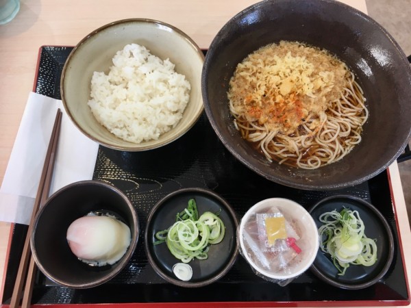 「朝そば納豆(480¥)」@ゆで太郎 氏家店の写真