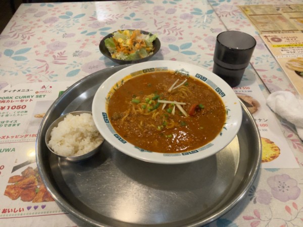 「カレーラーメンセット(ランチ)950」@SAINO アジアンキッチンの写真
