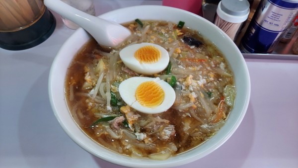 「チャンポンTPゆで卵 800円（700円＋TP100円）」@中華料理 金来の写真