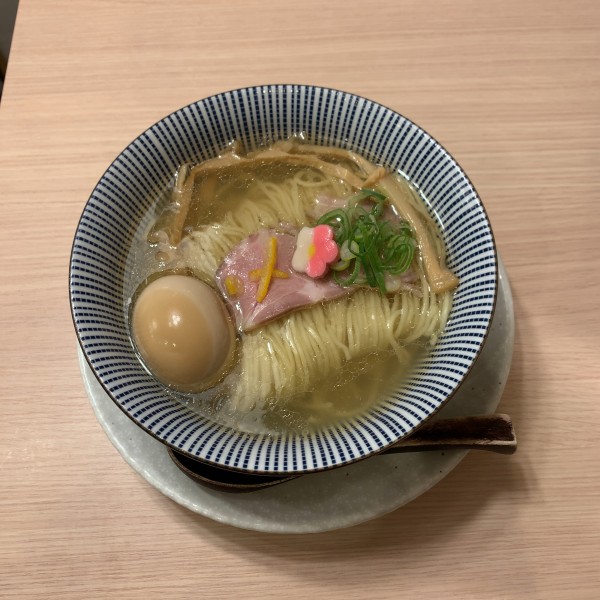 「鯛塩らーめん　クーポン味玉」@鯛塩そば 灯花 池袋東武店の写真