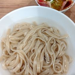 新麦美瑛産春よ恋濃縮煮干(暖)つけ麺　1500円