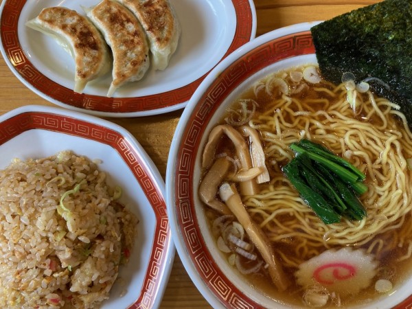 「Eセット 1250円」@中華そば 浜田屋 見川店の写真