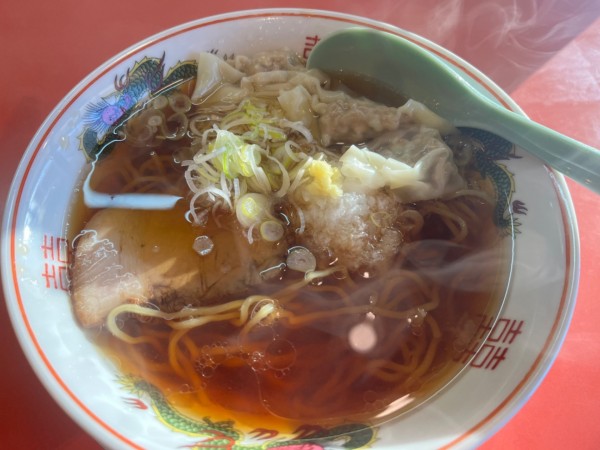 「朝らーめん+ワンタン」@義けんラーメンの写真