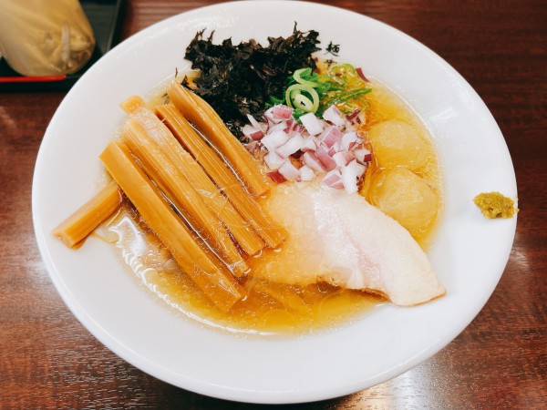 「冷製鯵煮干し塩」@麺や 睡蓮の写真