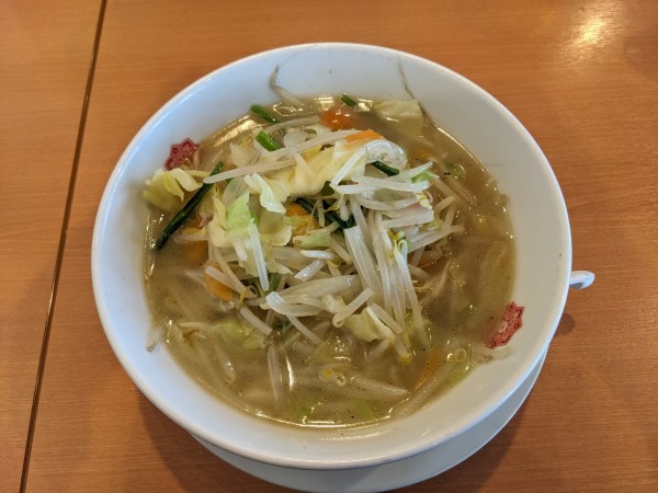 「野菜たっぷりタンメン」@日高屋 日高高萩店の写真