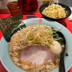 ネギラーメン　白　醤油　ネギ飯