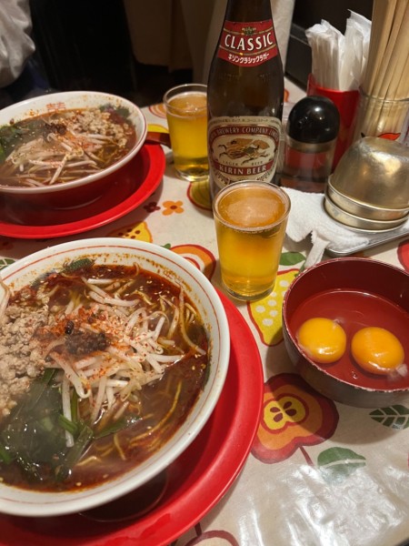 「四川屋台担担麺(¥780)生卵×2(¥100)」@屋台担担麺 たぶっちゃんの写真