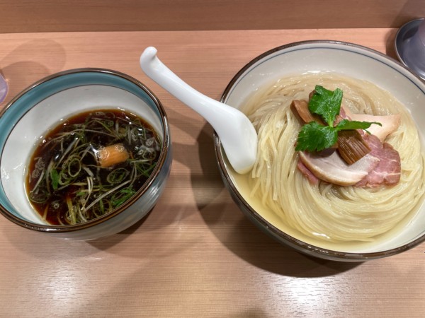 「つけ麺～昆布水添え～　大盛」@らぁ麺 くろ渦の写真