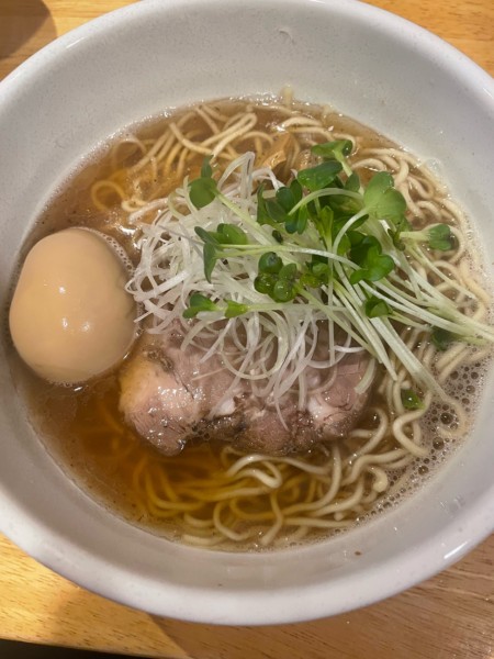 「和風ラーメン 味玉」@らーめん日和の写真